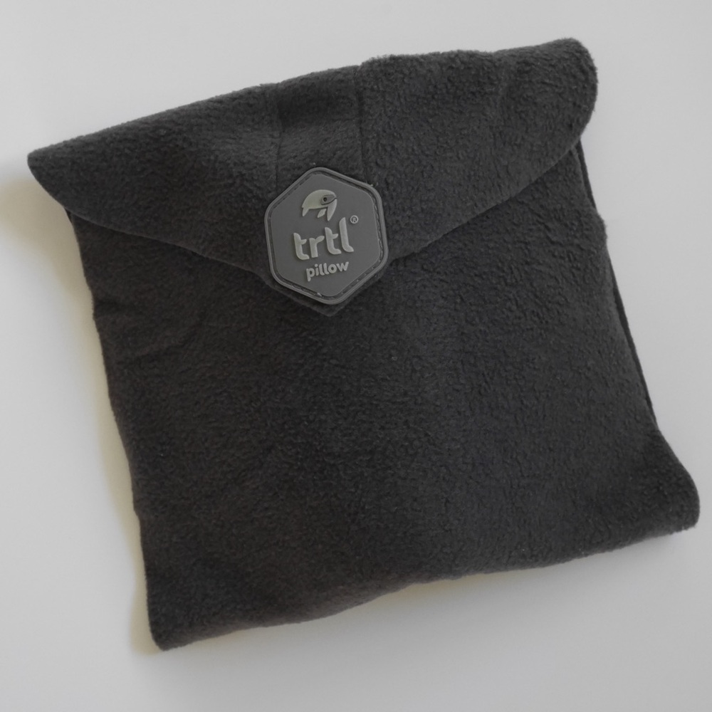 Trtl travel neck pillow in gray